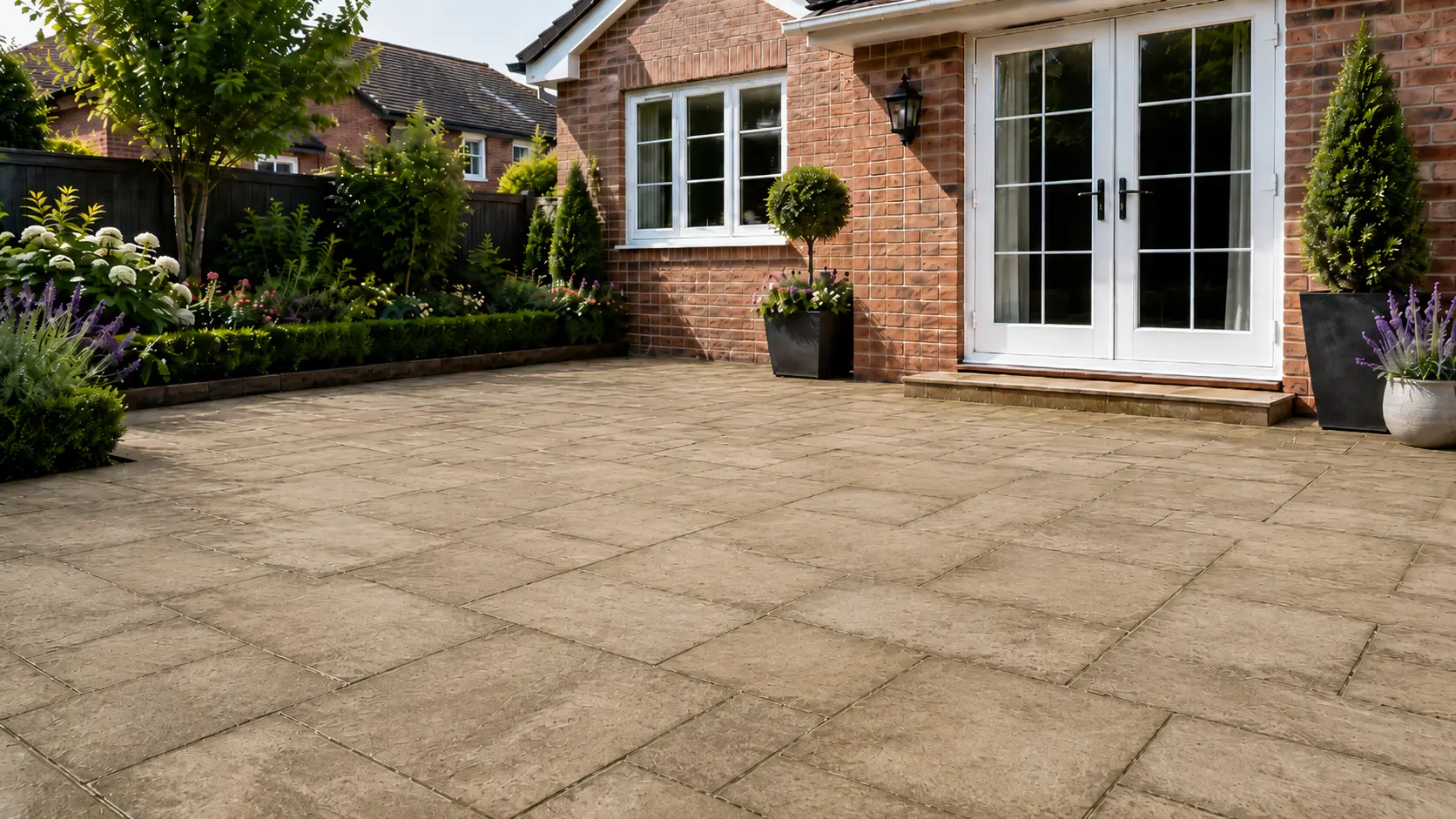 Patio clean - before and after!